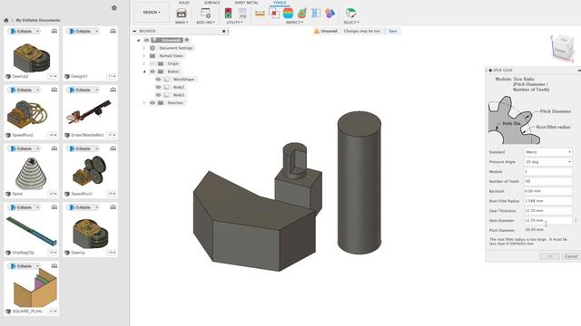 Fusion 360 Tutorial For Beginners (QUICK & EASY) + Exporting for 3D Printing смотреть онлайн