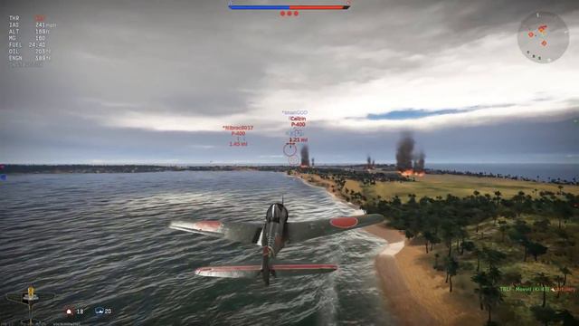 War Thunder - Ki-43-II "Who Loves You Daddy?" смотреть онлайн