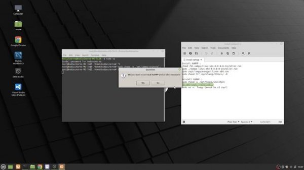 Uninstall XAMPP Linux Mint