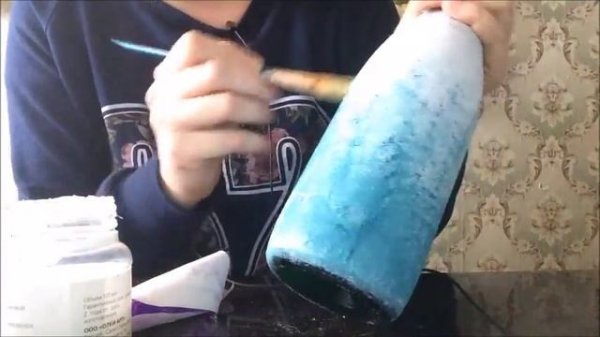 Декупаж с фотографией / Декор бутылки