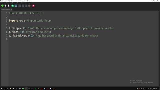 Python Turtle Graphics 1 # Basic Controls смотреть онлайн