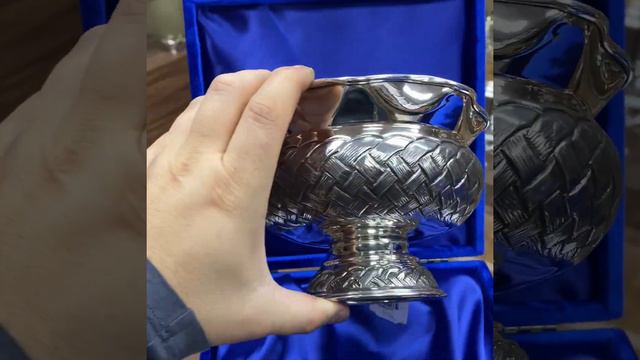 Серебряная конфетница «Косичка», кф143 смотреть онлайн