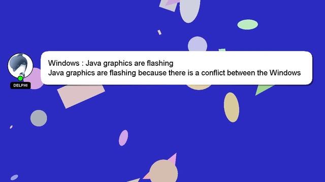 Windows : Java graphics are flashing смотреть онлайн