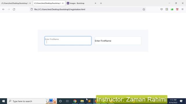 24. bootstrap 5 - layout designing - how to create registration form - part 02 смотреть онлайн
