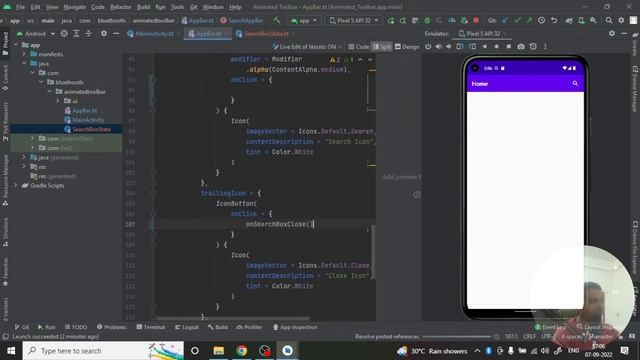 Jetpack Compose tutorial #3 - How to Make Animated Toolbar In Jetpack Compose смотреть онлайн