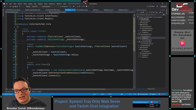 System Tray-Only Web App with Twitch Chat Integration C# - .NET Core - Ep 212 смотреть онлайн