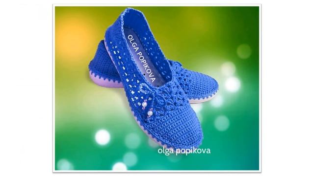 МК Мокасины вязанные на подошве. смотреть онлайн