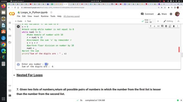 V-10 : Loop Problem Statements in Python | Nested Loop Examples | Python For Data Science смотреть онлайн