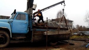 Свой кран Кран своими руками ГАЗ-52 Кран для ГАЗ Кран манипулятор Автокран Подъемный кран Самоделка