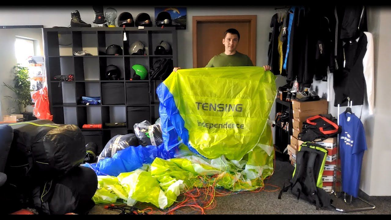 Обзор однослойного параплана Tensing (Independence) смотреть онлайн