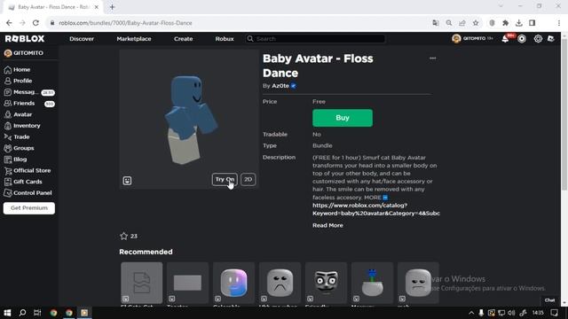 Roblox Bundle Baby Avatar - Floss Dance UGC FREE смотреть онлайн
