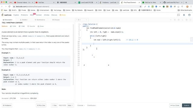 【每日一题】162. Find Peak Element, 10/17/2019 смотреть онлайн