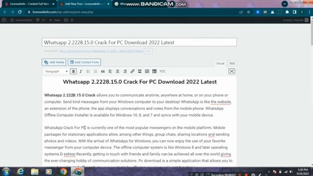 Crack New Post Creation | Latest Version | wordpress смотреть онлайн