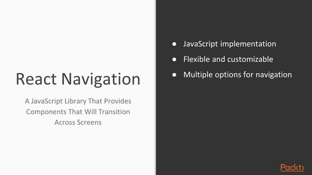 React Native Design Patterns : Introduction to Navigation in React Native | packtpub.com смотреть онлайн