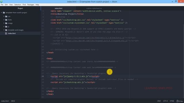 Code Template from Scratch:Download and Setup Bootstrap смотреть онлайн
