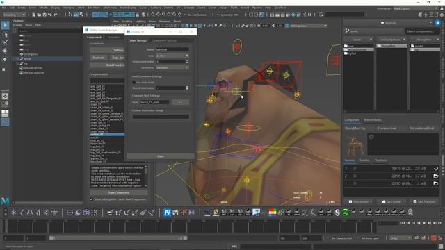 Сетап персонажа в mGear. Часть 5. Настраиваем переключение object space для контролов. смотреть онлайн