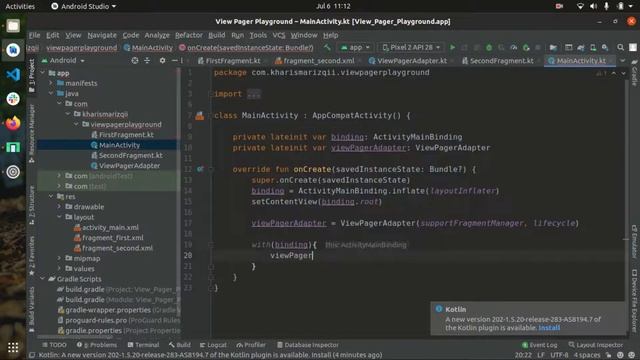 Tutorial membuat TabLayout & ViewPager2 - Android Studio Kotlin смотреть онлайн