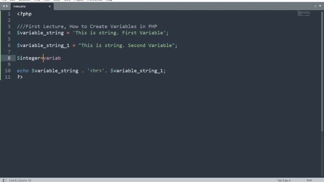 How to Create Variables in PHP | How To Show Variables Output смотреть онлайн