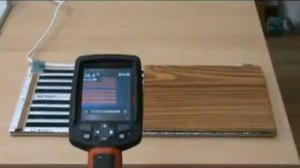 Замер температуры теплого инфракрасного пола Power Plus