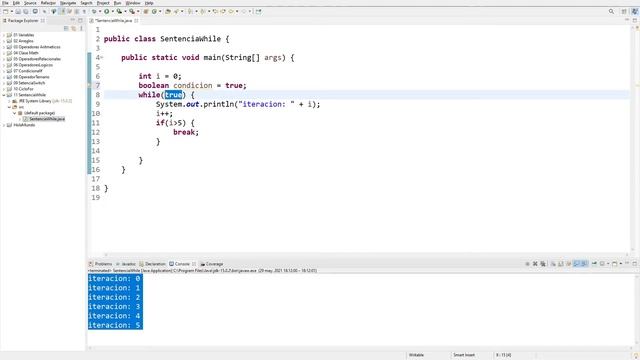 Sentencia while en Java | 3 maneras de terminar un ciclo while | Ejemplo de uso смотреть онлайн