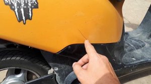 Как покрасить скутер баллончиком !