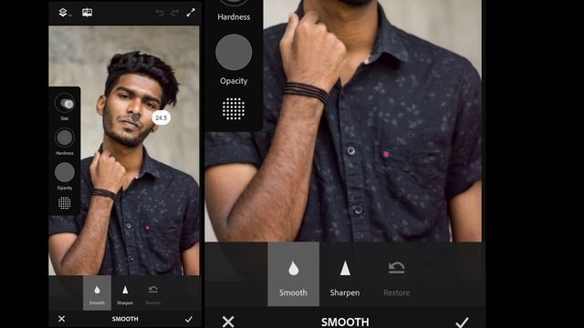 Face Smooth & bright photo editing mobile தமிழில் | simple 3 steps |skin smooth retouching in mobil смотреть онлайн