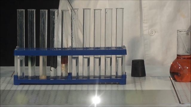 Выпадение оксидов и гидроксидов тяжёлых металлов