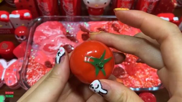 RED COKE Slime! Festival of Color! Mixing Makeup & Glitter Into Slime! Satisfying Slime Smoothie.mp4