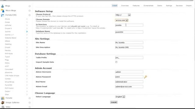 cPanel Hosting Tutorial - How to Install Joomla Using Softaculous смотреть онлайн