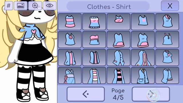 Создал персонажа в Gacha Life, используя ВСЕ вещи 🌚 смотреть онлайн
