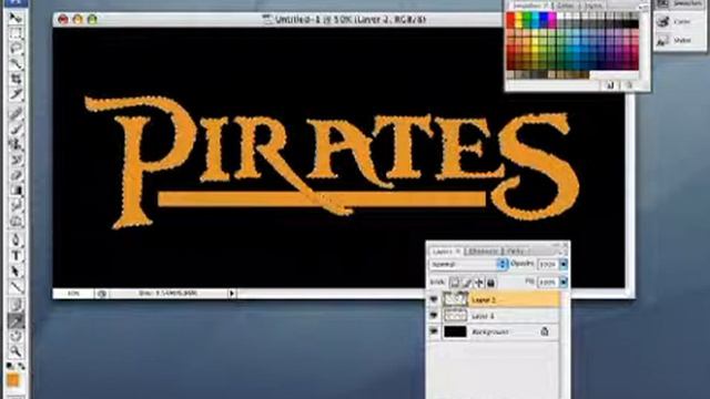 How to make pirate text Adobe Photoshop смотреть онлайн