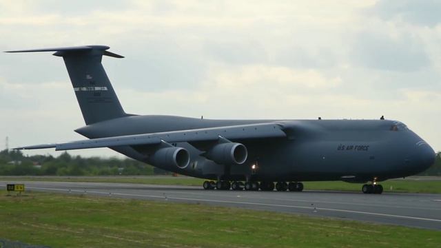 Lockheed C-5M Super Galaxy 86-0011 Landing At Poznan Airport 2021.05.28