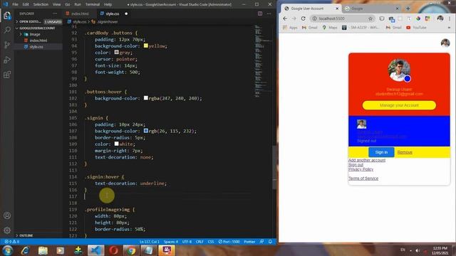 How to create User Account Card Dropdown Menu Using HTML,CSS and JavaScript смотреть онлайн