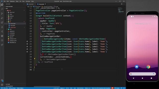 Creating Bottom Navigation Bar Using Flutter | GeeksforGeeks смотреть онлайн