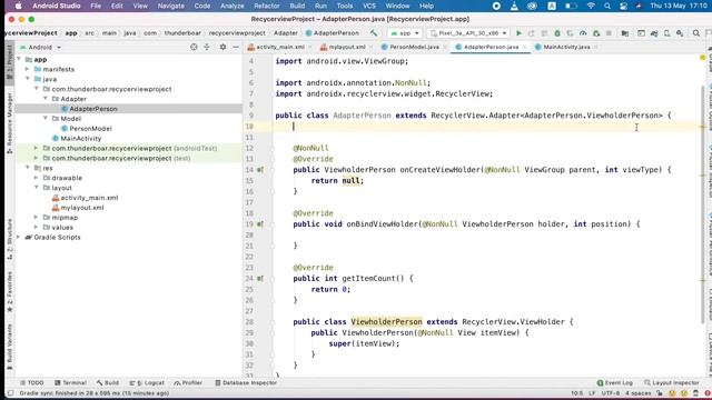 Recyclerview Android Java смотреть онлайн