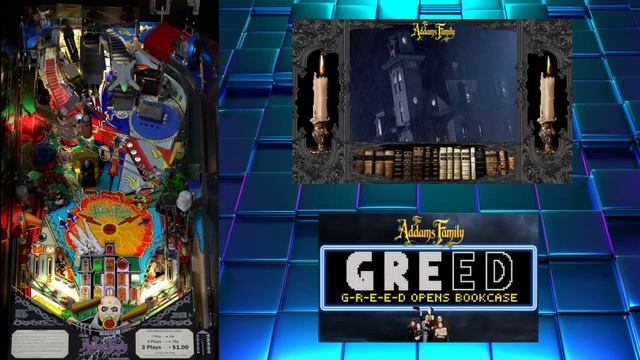 The Addams Family Vpx Pup pack Visual Pinball Gameplay (3 Screen Setup) смотреть онлайн