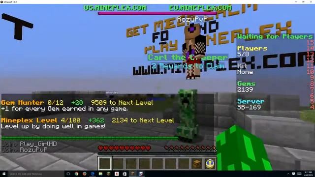 Minecraft Servers | Speed Builders on Mineplex смотреть онлайн