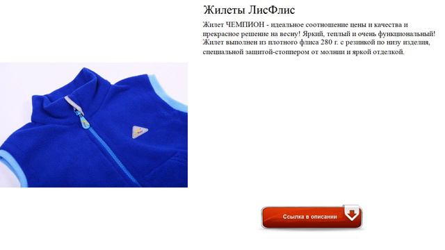 Жилеты ЛисФлис яркий смотреть онлайн