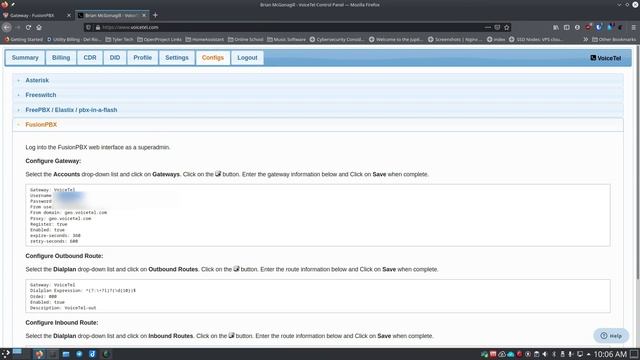FusionPBX - Part 2 - Add Gateway/SIPTrunk For Making Outbound Calls And Receiving Inbound Calls.