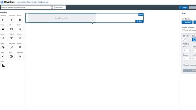 Exploring AWeber's drag and drop email builder смотреть онлайн