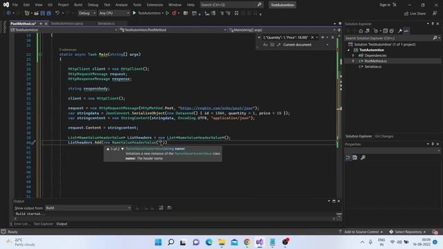 POST Method in c# | Headers | Send Async | #7 смотреть онлайн