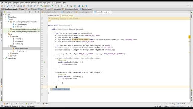 Tutorial Android - Crear un Cuadro de Dialogo Personalizado (Custom Dialog) смотреть онлайн