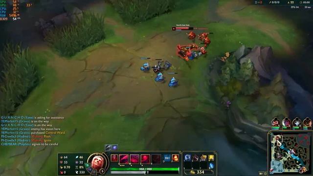 Acer Aspire 7 League of Legends Gaming Test смотреть онлайн