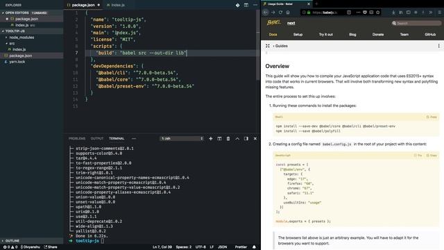 Building a react tooltip library - Setting up babel - 2 of 12 смотреть онлайн