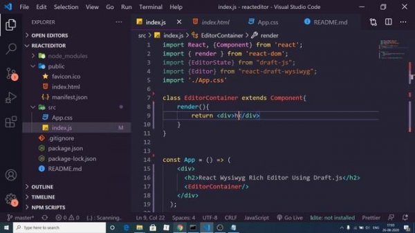 React.js Wysiwyg Rich Text Editor with Image Upload of Imgur API Using Draft.js Full Tutorial