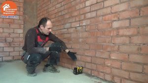 Быстрая установка маяков, для штукатурки стен по маякам.