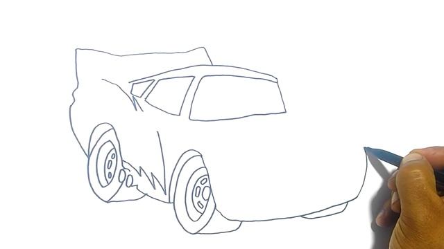 How to Draw Lightning McQueen easy - Drawing Step by Step смотреть онлайн