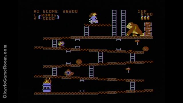 Classic Game Room - DONKEY KONG review for Atari Computers смотреть онлайн