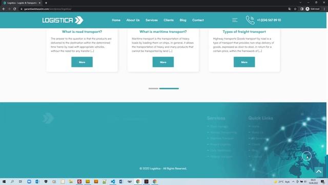 Logistica - Logistic & Transportation Service WordPress Theme смотреть онлайн