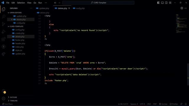 PHP CRUD Operation Tutorial: Delete Records Like a Pro with PHP MYSQL - Part 4 смотреть онлайн